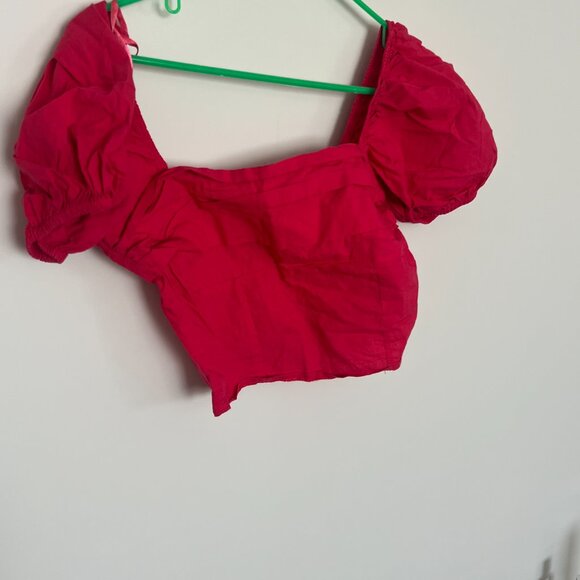 Sim & Sam PINK FLAME Blouse Top Size M - Picture 3 of 7